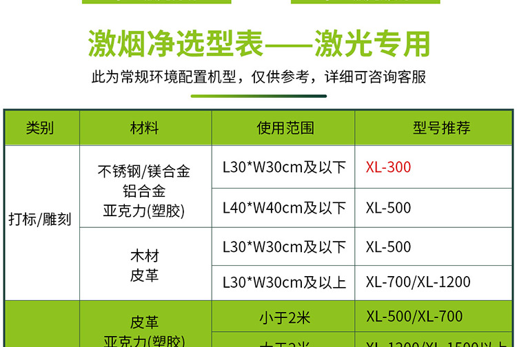 激光喷码烟尘净化器XL300